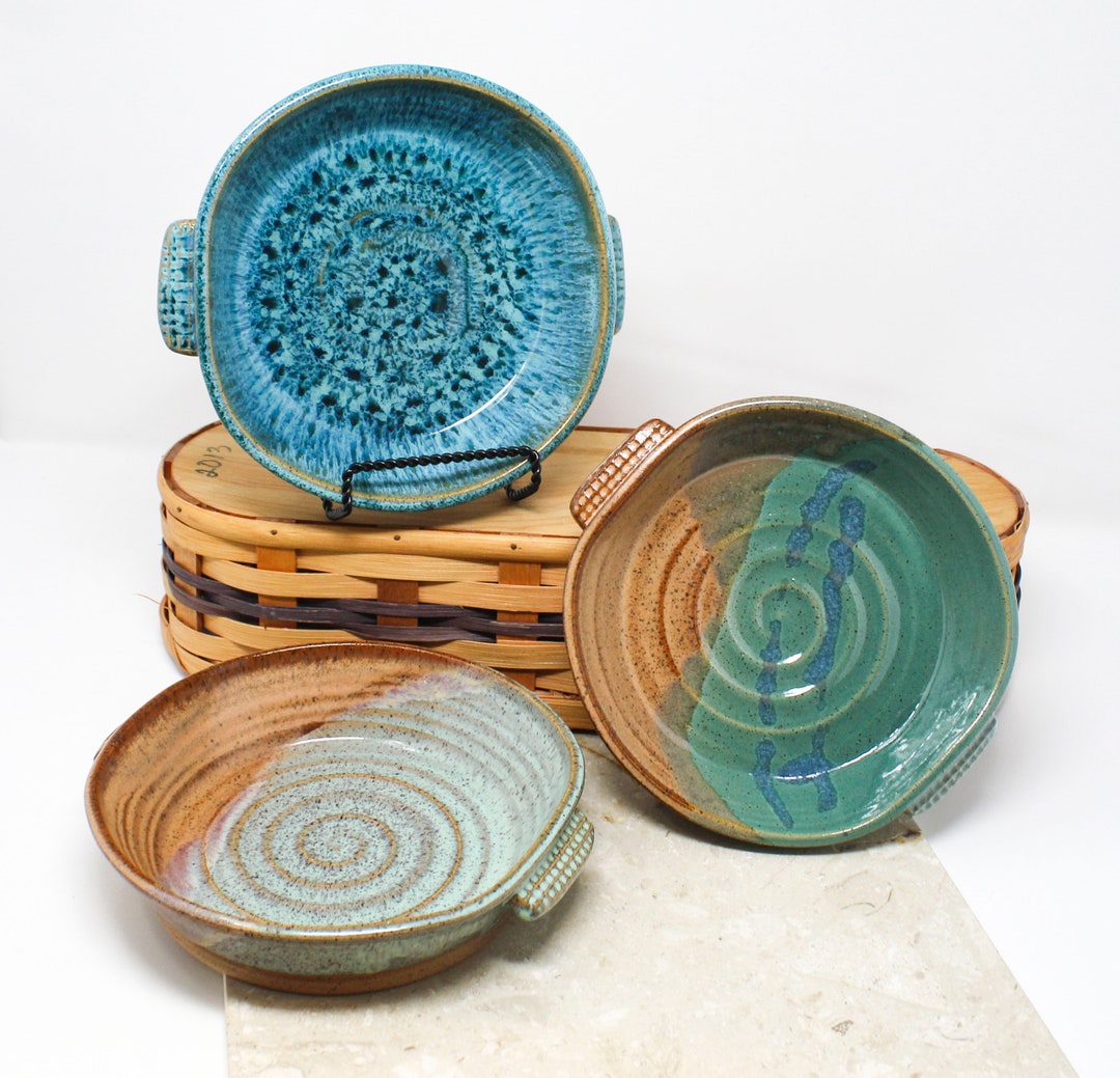 Small Ceramic Baking Dish, Handmade Baked Dip Dish, Brie Baker, Ceramic