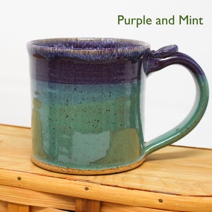 Coffee Lover Pottery Mug, Handmade Stoneware Tea Cup, Big Soup Mug, Gift for Mom, Gift for Dad, Kitchen Decor, Shower/ Bridal Gift, Earthy
