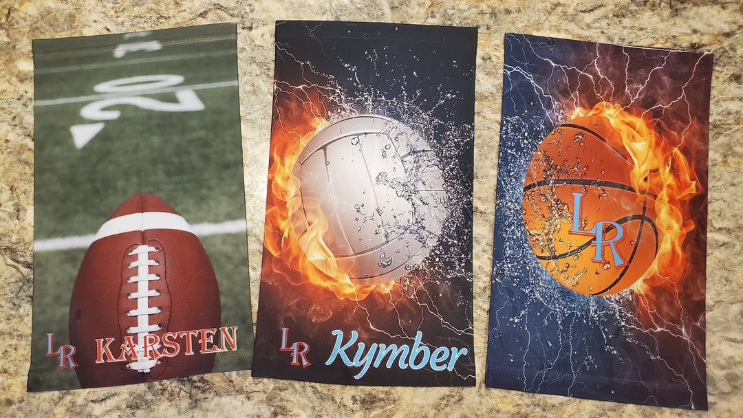 Volleyball Neck Gaiter Basketball Neck Gaiter Football Neck Etsy