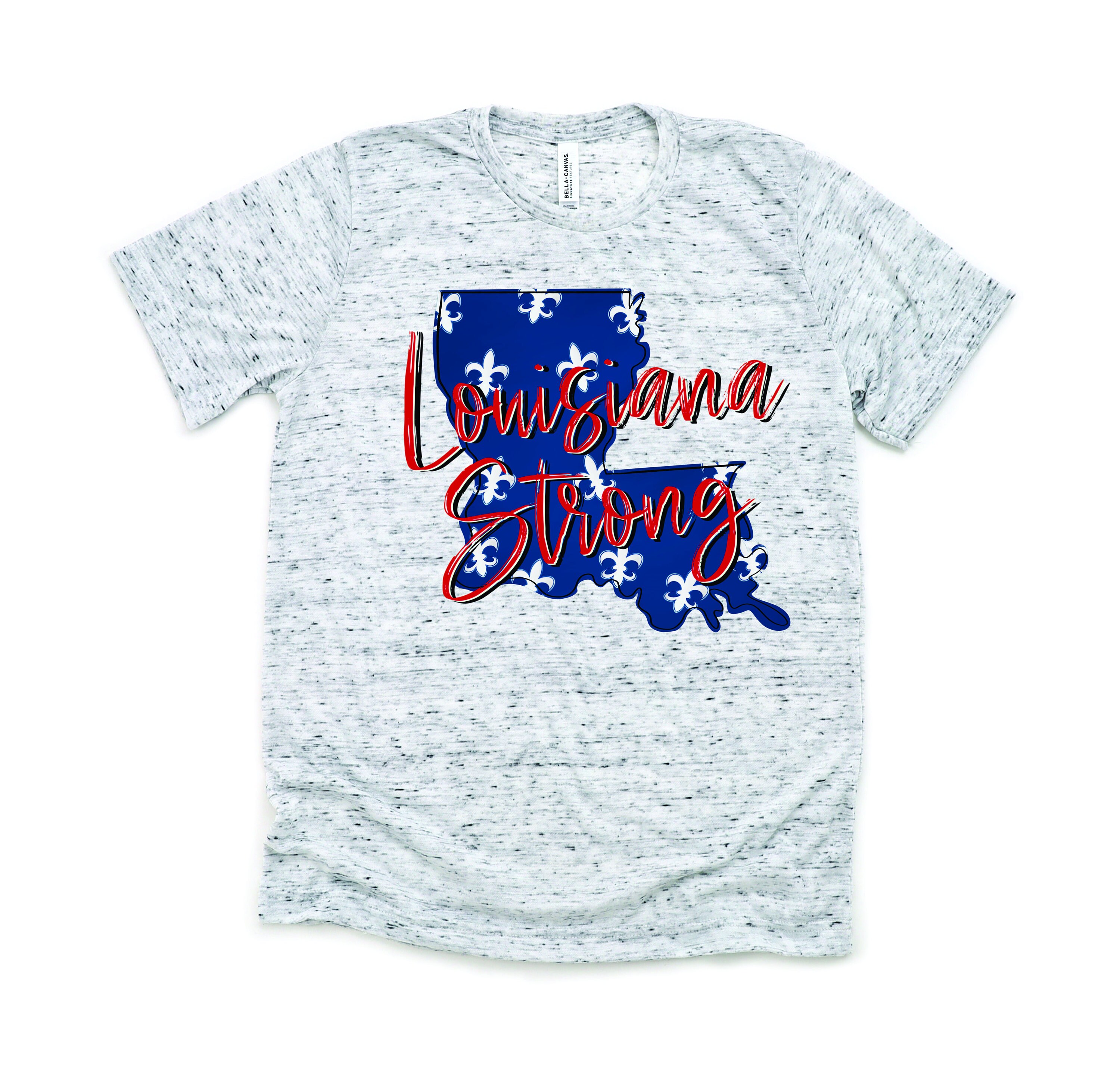 Louisiana Strong Shirt/ Fleur De Lis / Bella Canvas/ Support/ - Etsy