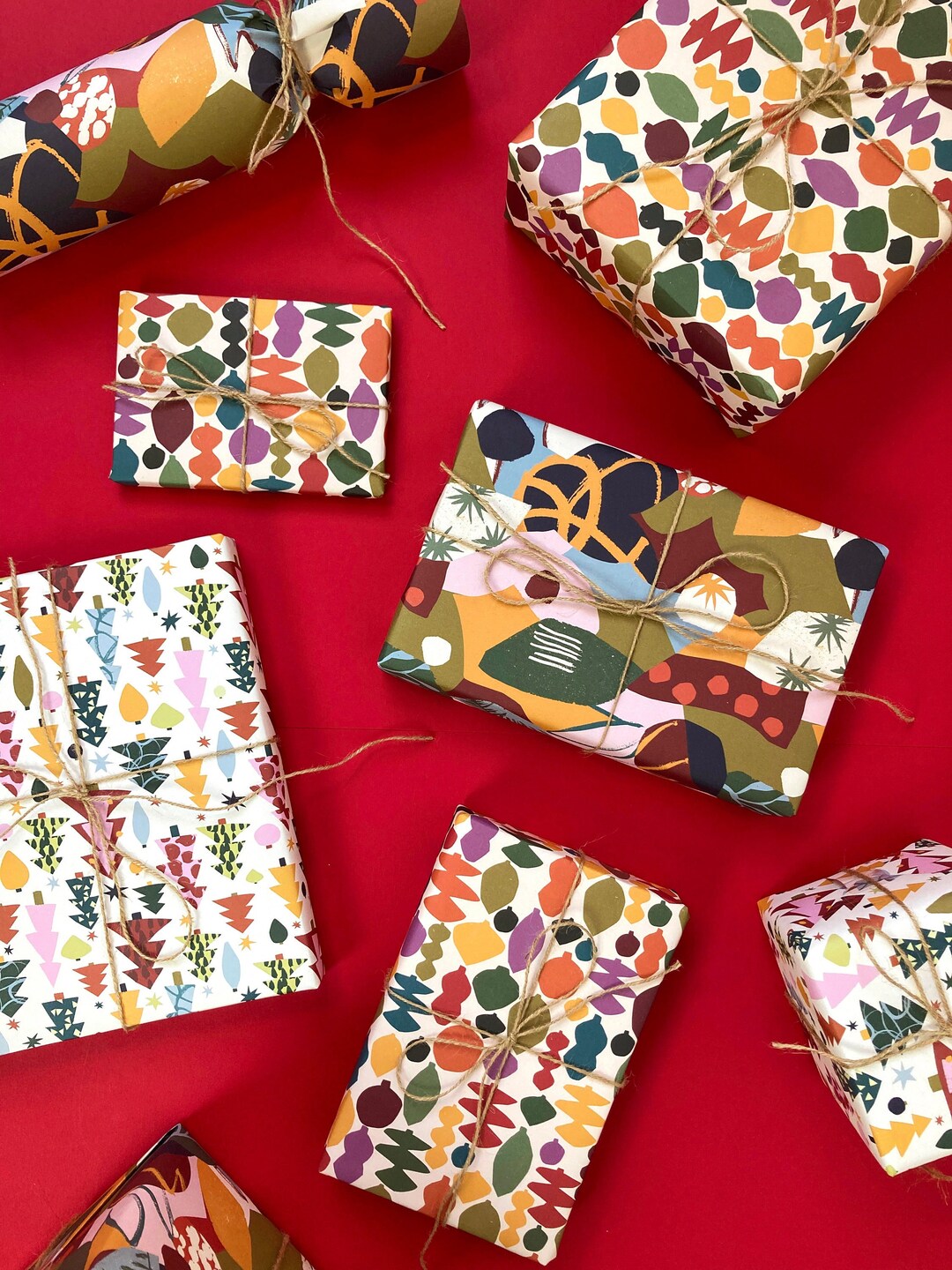 Pack of 3 OFFER, Recycled Christmas Wrapping Paper Pack of 3 Single ...