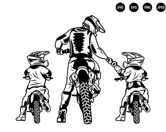 Download Motocross Father Son Etsy