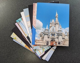 Disney Collection - 10 Blank Cards w/Envelopes - Blank Note Cards - Blank Notecards - Greeting Cards