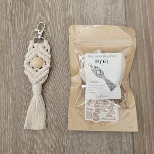 DIY Macramé Keychain Kit | Beginner Friendly | Gift for Crafters | Video Tutorial
