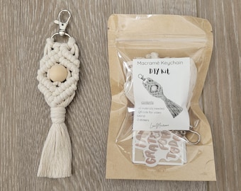 DIY Macramé Keychain Kit | Beginner Friendly | Gift for Crafters | Video Tutorial