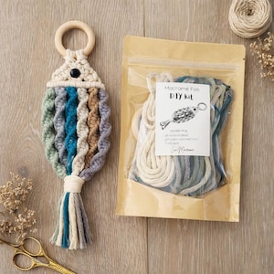 DIY Macrame Fish Kit | Beginner Friendly | Video Tutorial | Gift for Craft Lovers | Stocking Stuffer