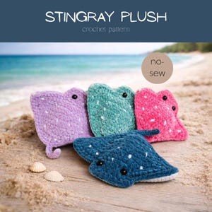 PATRÓN Patrón de crochet de peluche de raya de costura baja / Premier Parfait Chunky Yarn