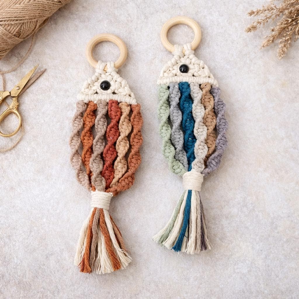 DIY Macrame Fish Kit | Beginner Friendly | Video Tutorial | Gift for ...
