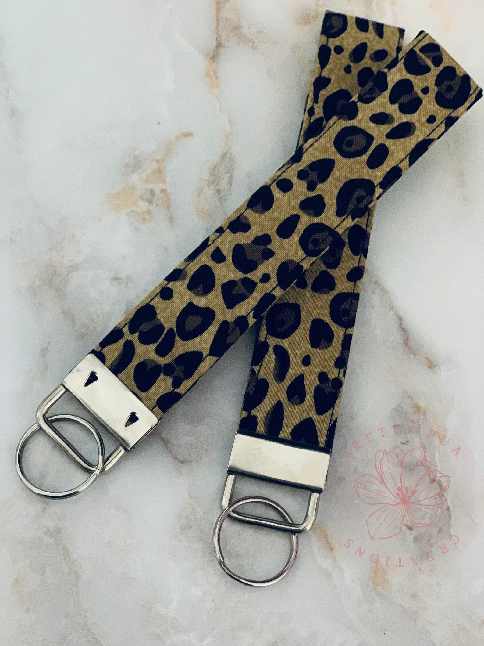 Cheetah Wristlet Keychain. Cheetah Keychain. Gifts for Her. - Etsy