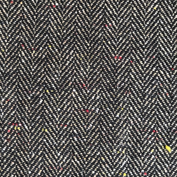 Polyester Herringbone Tweed Fabric Chevron Tweed Fabric Brown