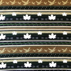 Prawdziwe tkaniny North Goose Stripe 100% bawełny flanelowej - flanela bawełniana