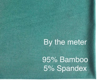 Natural 95% Bamboo Jersey Bluehaze - Extra soft - Jersey Fabric – By the meter - bluehaze color jersey knit