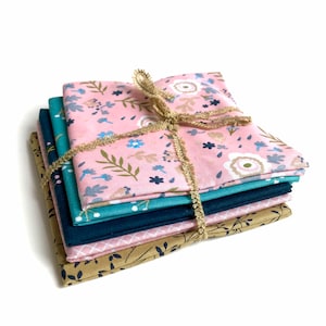 5 Fat Quarters - Cottage Garden 1 by Birch Creative - FQ Quilting Cotton - Cotton Fabrics