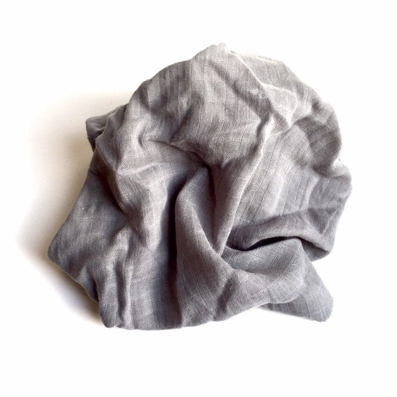 Double Gauze Grey Silver Muslin Fabrics Swaddle Fabric Etsy