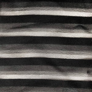May include: Abstract black and white striped pattern with a textured, brushstroke effect.