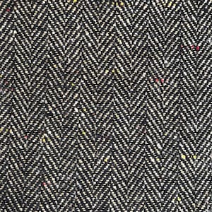 Tessuto tweed a spina di pesce in poliestere - Tessuto tweed Chevron - tessuto chevron marrone - Al metro