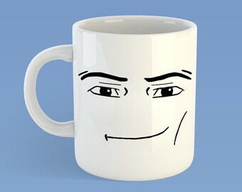 Man Face Etsy - roblox coffee mug mesh