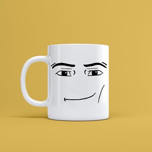 Roblox Man Face Mugs Funny Gamer Ceramic Mugs Birthday Gift | Etsy