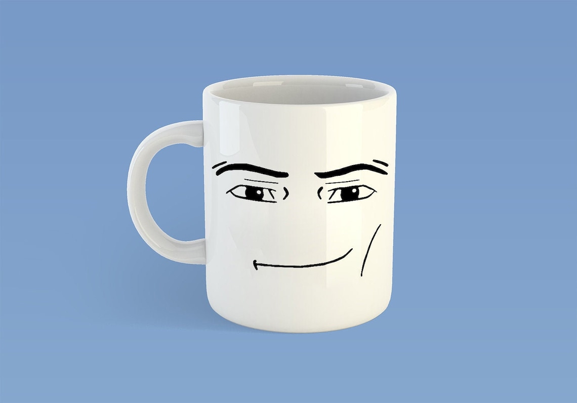 Roblox Man Face Mugs Funny Gamer Ceramic Mugs Birthday Gift Etsy