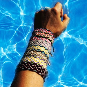Friendship Bracelet,Macrame Bracelet,Pastel Bracelet, Macrame Jewelry,Colorful Bracelet,Surf Bracelet,Love Bracelet,Bead Woven Bracelet