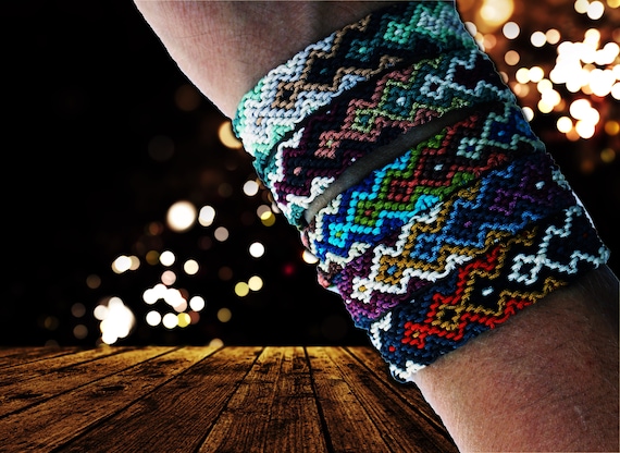 Boho Tribal Anklet Woven Macrame 