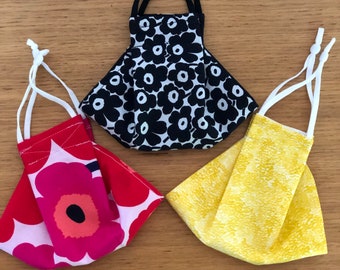 Marimekko face masks 3 pack w/ adjustable ear loops