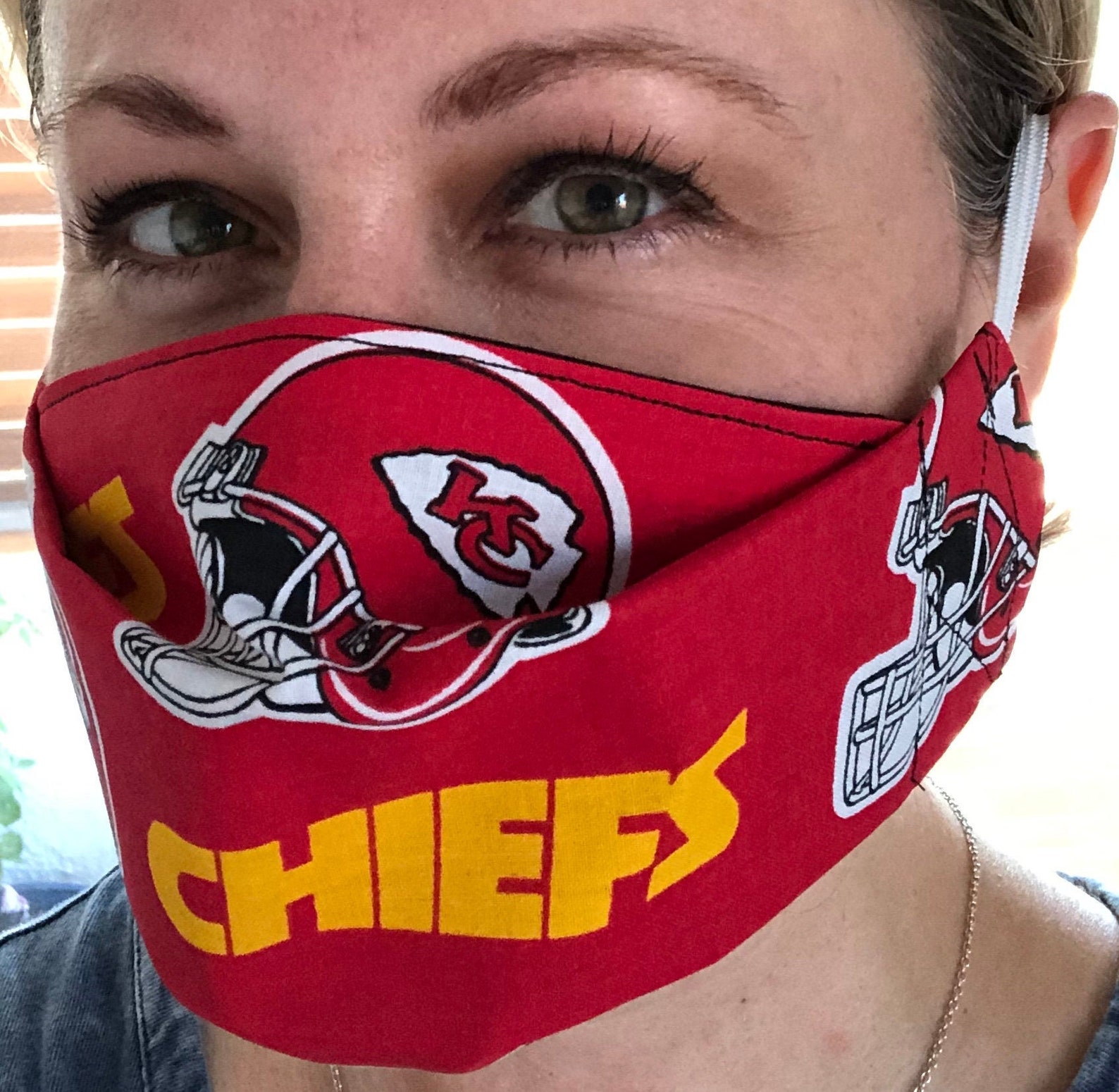 Kansas City Chiefs face mask Etsy