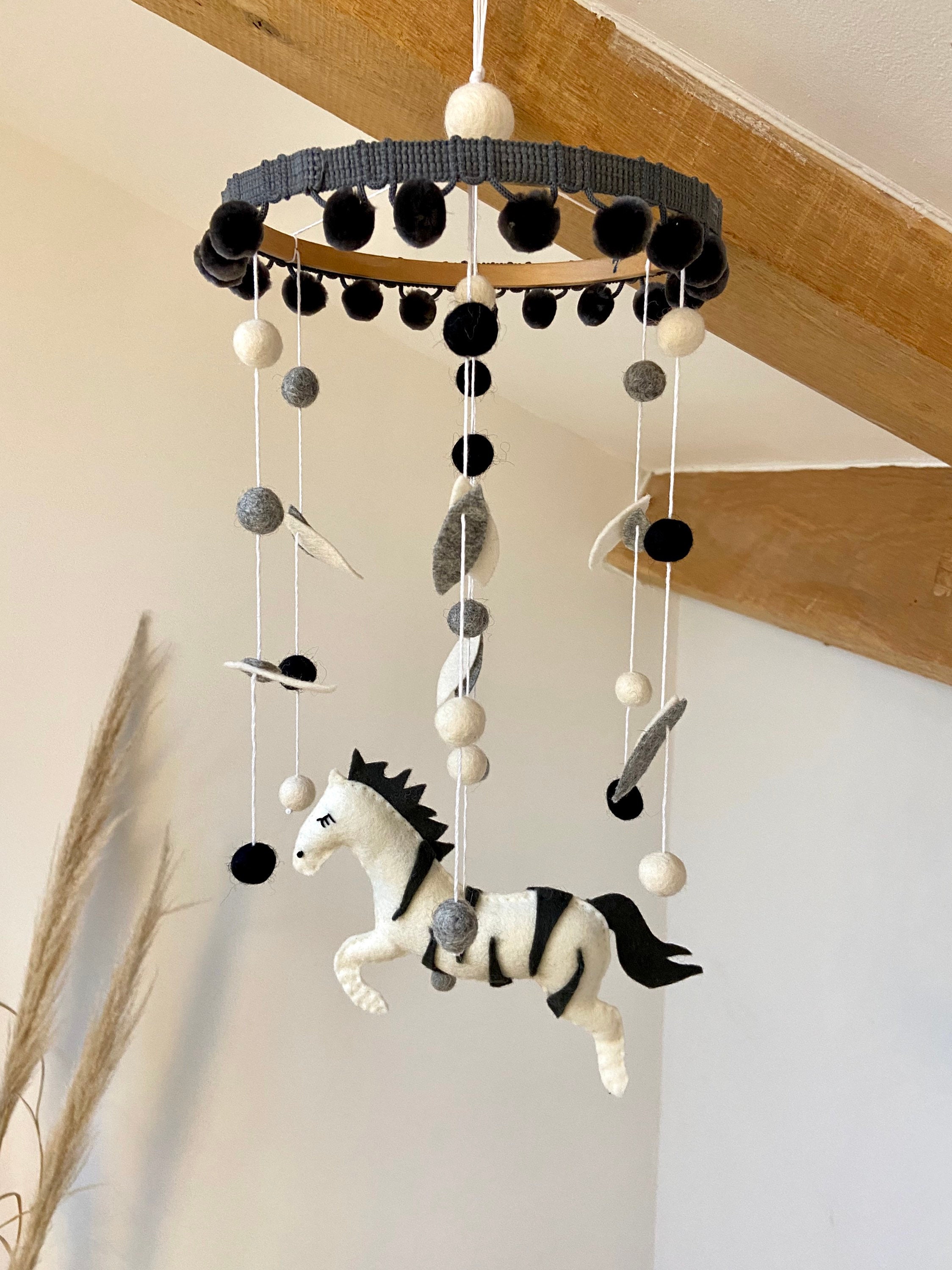 Zebra Safari Baby Cot Mobile Hanging Made to Order Etsy