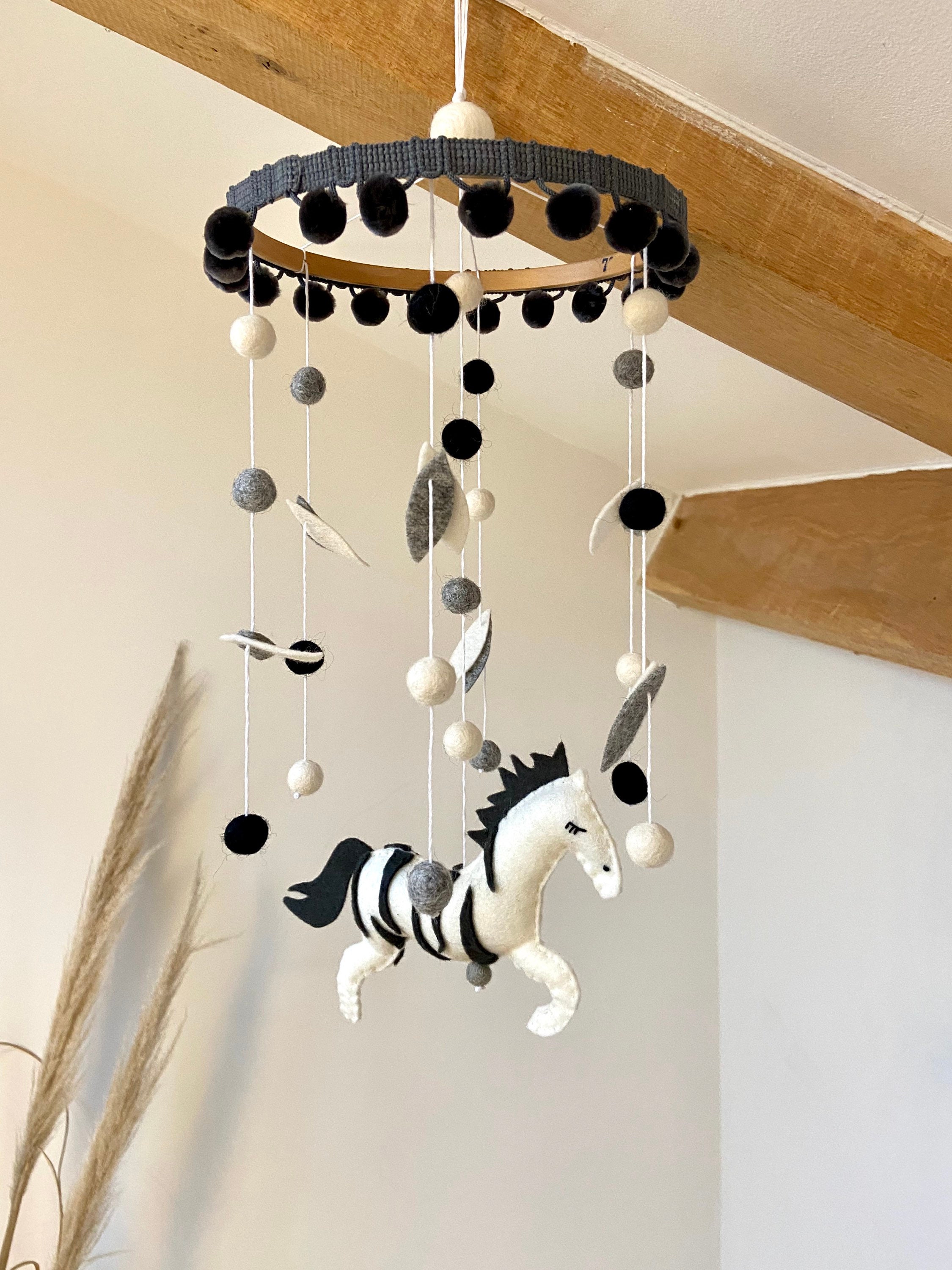Zebra Safari Baby Cot Mobile Hanging Made to Order Etsy