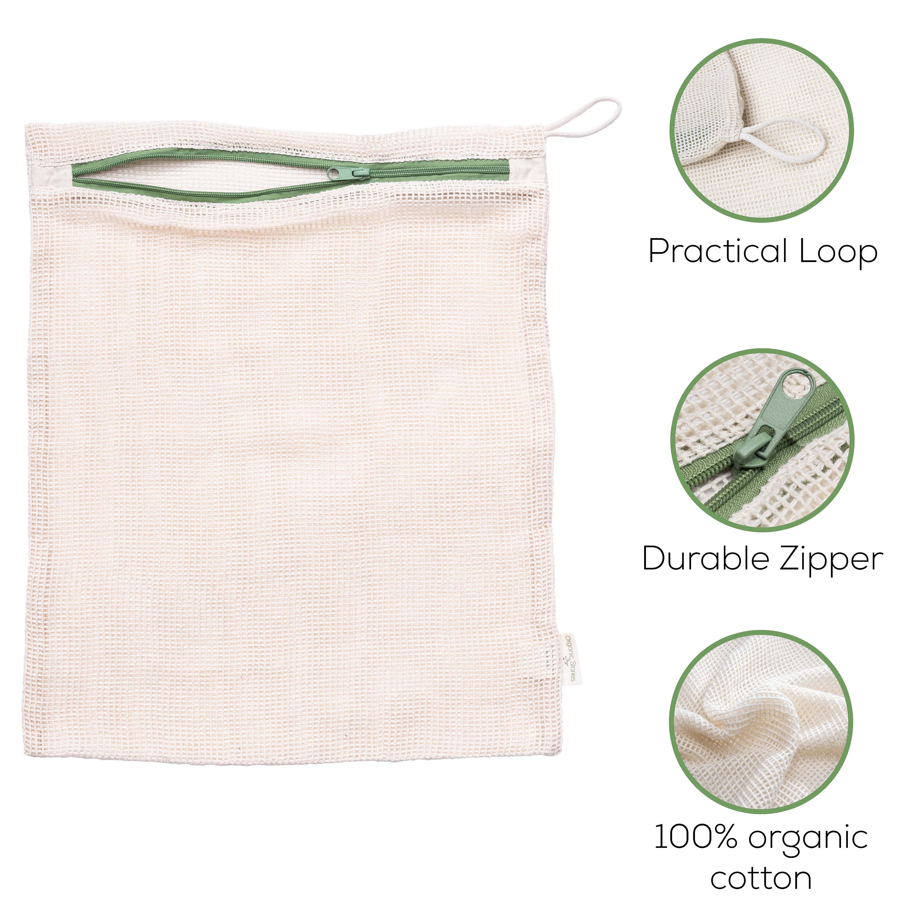 Coyuchi Organic Cotton Mesh Laundry Bag Large Undyed