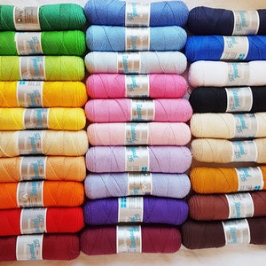 Austermann RECORD 215 4fach reine Baumwolle zum Häkeln und Stricken Sommergarn Baumwolle für Kinderkleidung und Sommermode Topflappengarn Bild 1