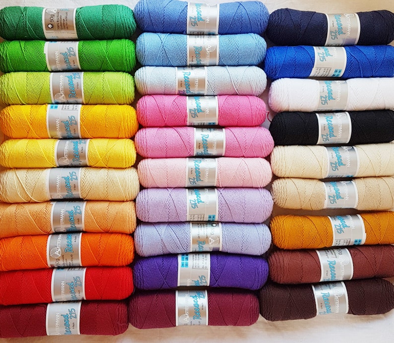 Austermann RECORD 215 4fach reine Baumwolle zum Häkeln und Stricken Sommergarn Baumwolle für Kinderkleidung und Sommermode Topflappengarn Bild 1