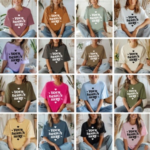Comfort Colors 1717 Mockup Bundle, Comfort Colors Bundle, 1717 Bundle, Boho Mockup Bundle, C1717 Mockup Bundle, 1717 Comfort Colors Mockup