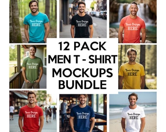Paquete de maquetas para hombres, paquete de maquetas Bella Canvas 3001, maquetas para hombres estadounidenses, maqueta de camiseta, maqueta de camiseta para hombre, maqueta de modelo, maqueta para hombre,