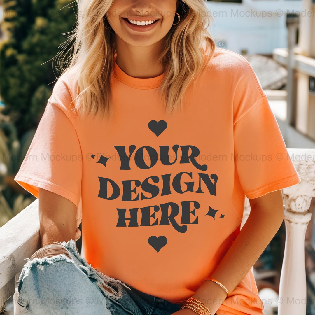 Burnt Orange Bella Canvas 3001 Mockup, 3001 Tshirt Mockup, Bella Canvas ...
