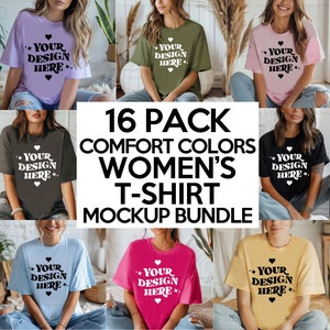 Comfort Colors 1717 Mockup Bundle, Comfort Colors Bundle, 1717 Bundle, Boho Mockup Bundle, C1717 Mockup Bundle, 1717 Comfort Colors Mockup