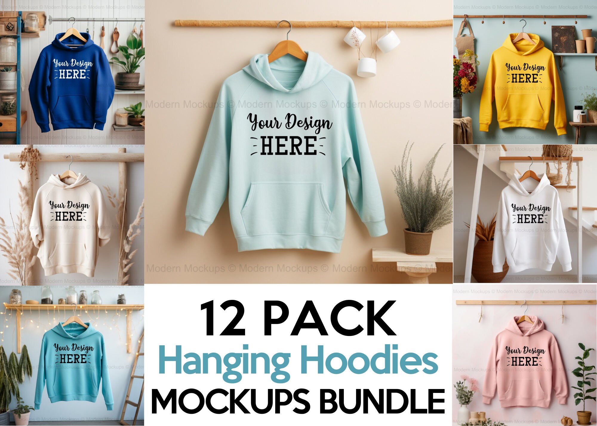 Hoodie Boho Mockup Bundle, Hanging Hoodie Mockup, Hippie Bohemian Mocks, Hoodie Boho Mockup, Lifestyle Mockup, Sweatshirt Mockup