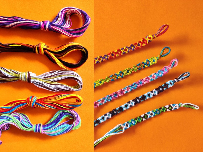 Woven Bracelets Handmade Friendship Bracelets One Size Fits Etsy UK