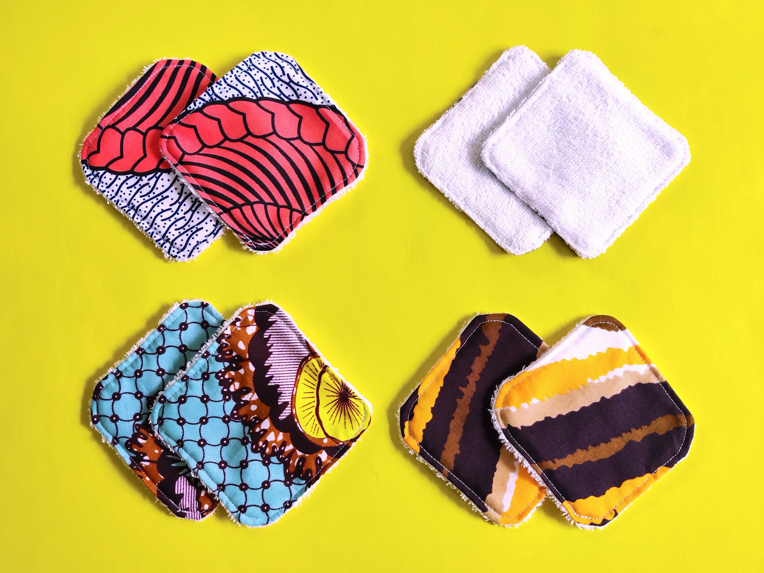 Make Up Removal Pads Handmade Reusable Bamboo Terry Towelling Etsy