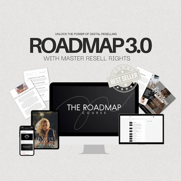 Master Resell Rights The Roadmap 3.0 Course DIGITAL MARKETING Course In Pdf File Online Business Passive Income Sale Mrr 2024 Roadmap