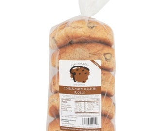 Zen Bakery Cinnamon Raisin Rolls, Bagels (5-pack) - Zen Bakery