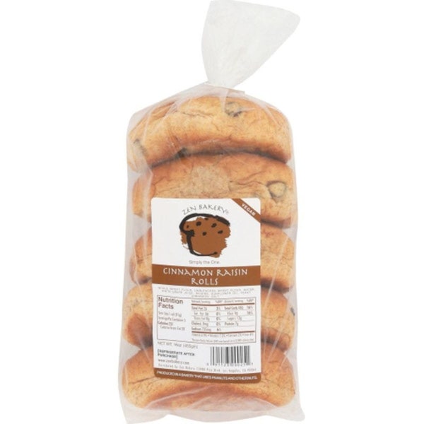 Zen Bakery Cinnamon Raisin Rolls, Bagels (5-pack) - Zen Bakery