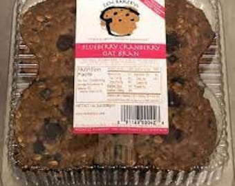 Zen Bakery Blueberry Cranberry Oat Bran Muffins (4-Pack) - Zen Bakery Muffins