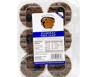 Zen Bakery Blueberry Fiber Cakes (6-pack) - Zen Bakery Fibercakes
