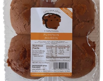 Zen Bakery Pumpkin Muffins (4-Pack) - Zen Bakery Muffins