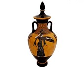 Panathenaic Black figure Amphora 39cm,shows Goddess Athena