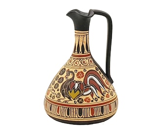 Greek Corinthian art  Pottery Pot ,Lagynos 17cm