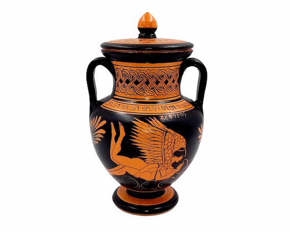 Petite Amphore Décorative En Cuivre – Grecque Fait Main – Vase Soprammobile Grèce