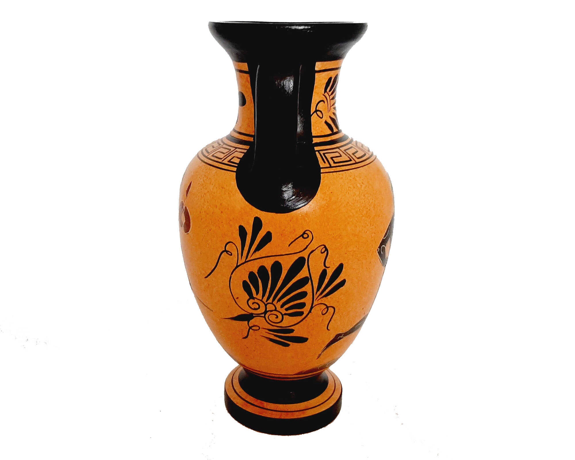 古代ギリシャ陶器アンフォラ 22 cm、古代オリンピックのテーマを表現