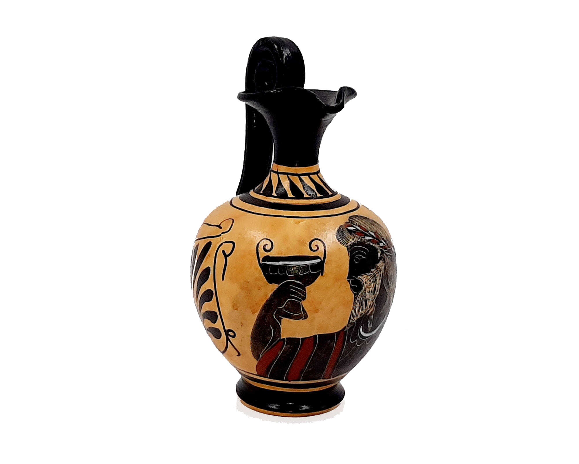 Set of 2 Black Figure Vases 13cmancient Greek Potteryshows Etsy